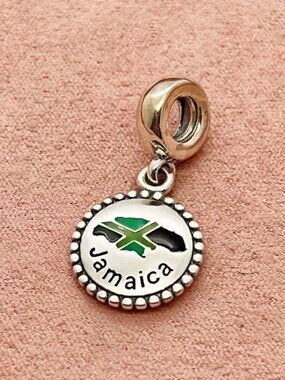 Pandora Jamaican Country map Charm